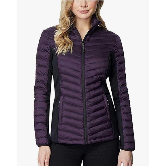 32 Degrees Heat Women Dark Blackberry Lightweight Packable Full Zip Jacket Small - Picture 2 of 13